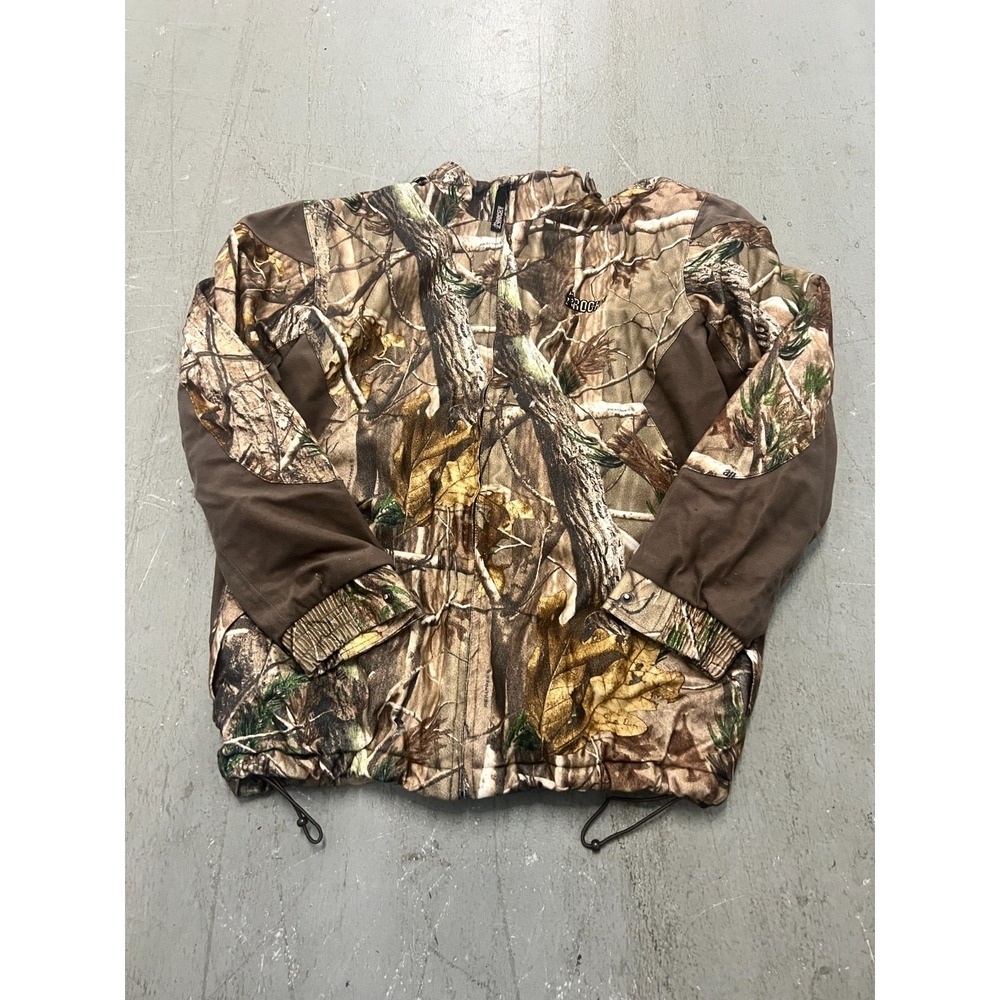 Rocky ProHunter Parka Jacket Men's L Brown Mossy Oak Insulated Hooded Waterproof